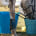 An endurance horse drinking water to stay hydrated